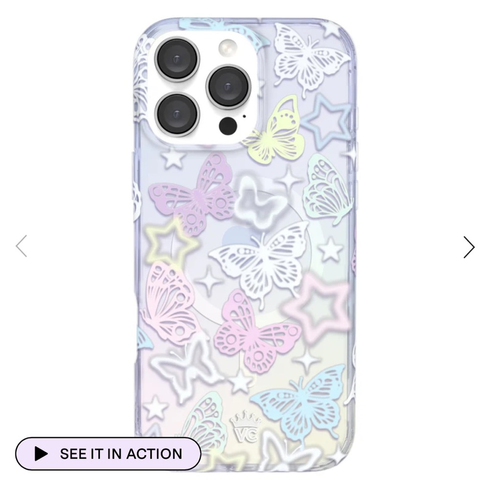 Velvet Caviar Holo Butterfly Fantasy iPhone 16 Pro Case